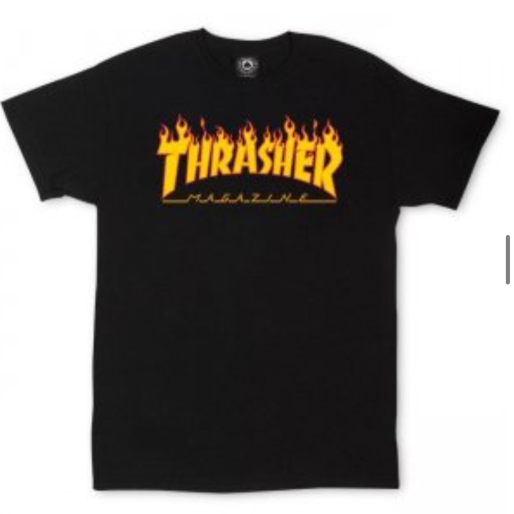 flaming thrasher tee